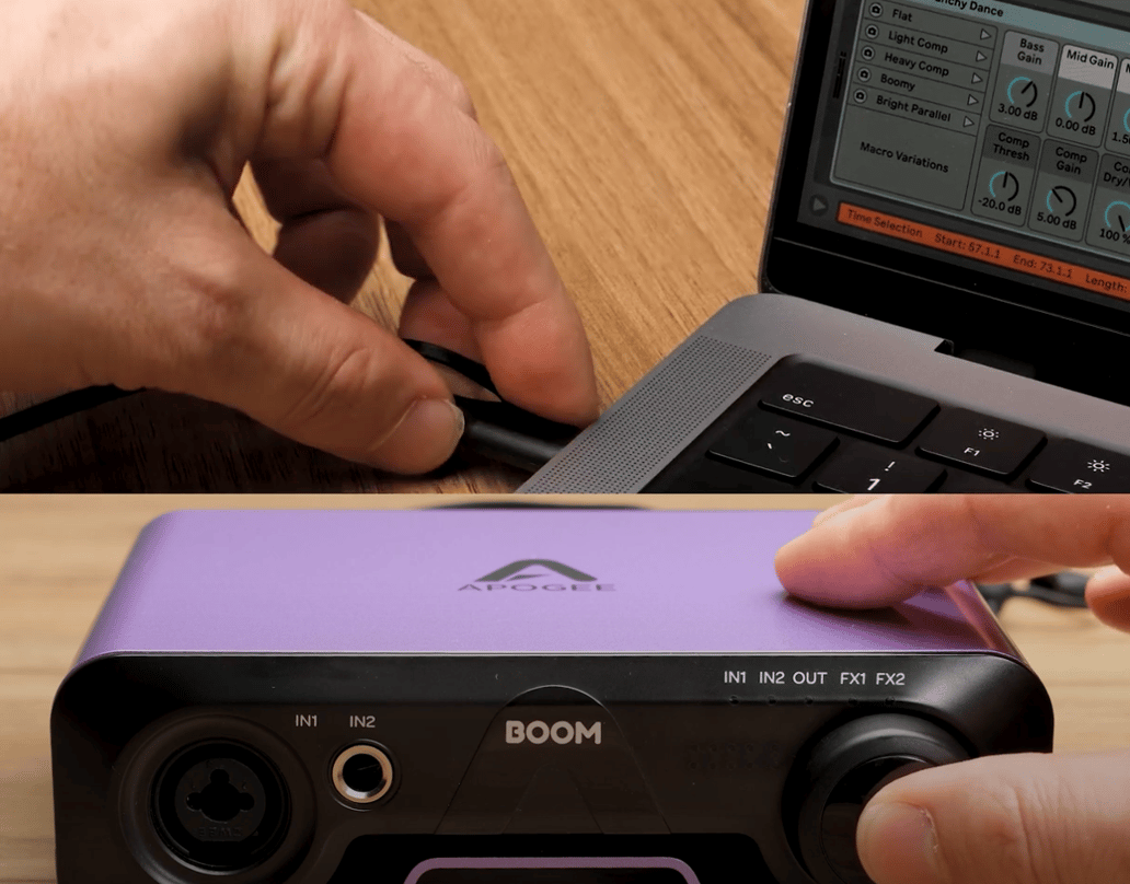 Boom not detected in the Apogee Control 2 App on Mac / Windows